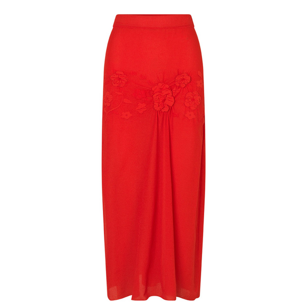 CECILIE BAHNSEN - Women's Villa Skirt  - (Red Red)