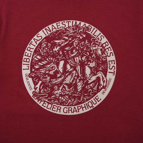 Deva States_DEVÃ STATES - Seal T-Shirt - (Burgundy)_TEES