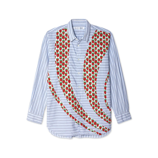 CDG SHIRT - Brett Westfall Strawberry Striped Shirt - (Stripes)