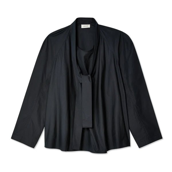 LEMAIRE - Women's Ascot Blouse - (Charcoal)