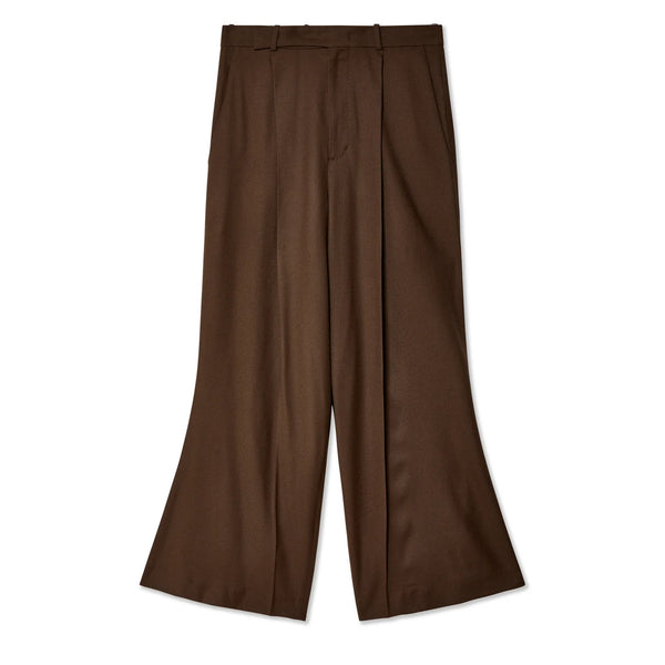 HED MAYNER - Men's Flare Leg Trousers - (Brown)