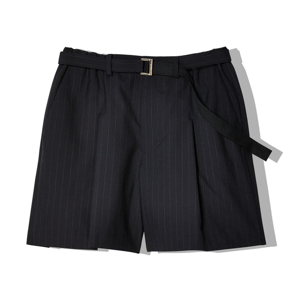 Sacai - Men's Chalk Stripe Shorts - (201 Navy)