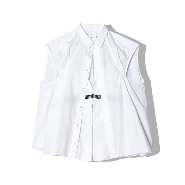 Sacai - Women's Cotton Poplin Shirt - (151 Off White)