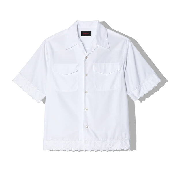 SIMONE ROCHA - Men's Relaved Short Sleeve Shirt - (White)