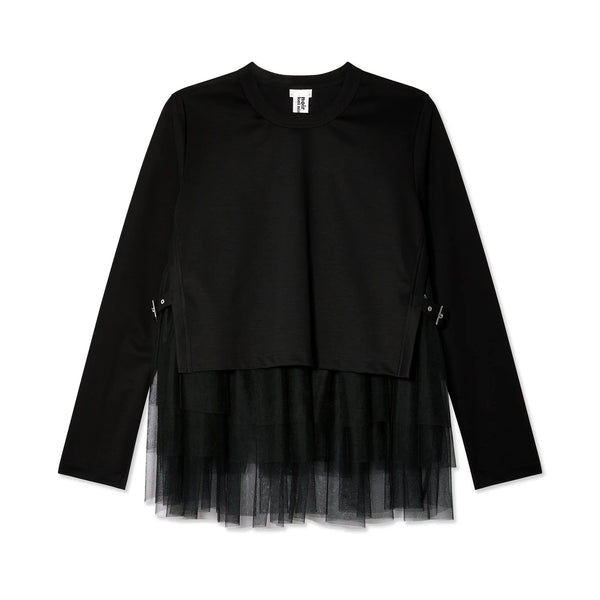 Noir Kei Ninomiya - Women's Tulle T-Shirt - (1 Black)