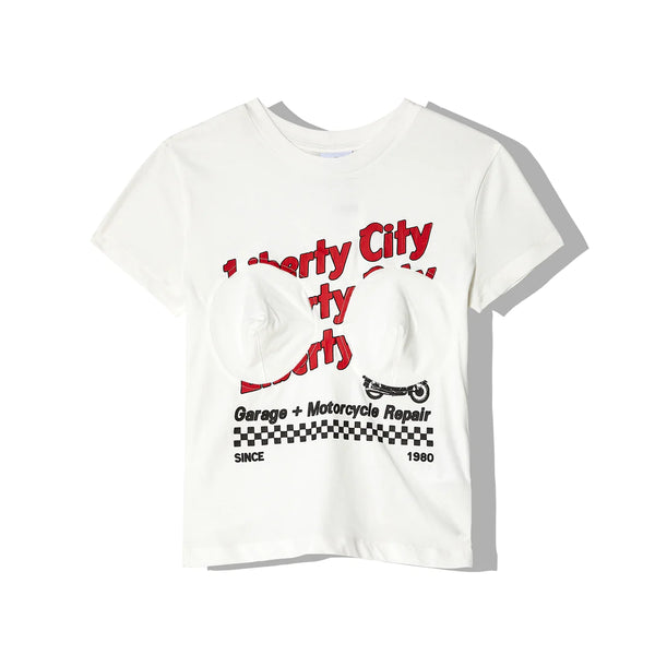 VAQUERA - Women's Titty T-Shirt - (White) SS24 VAQ07T013