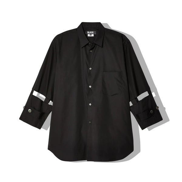 BLACK Comme Des Garçons - Cut-Out Sleeve Shirt - (1 Black)