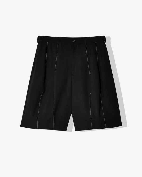 BLACK Comme Des Garçons - Constrast Stitch Tailored Shorts - (1 Black/White)