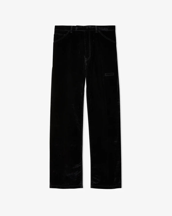 Random Identities - Men's Velvet Denim Pants - (Black)