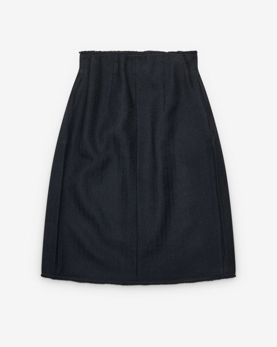 Prada - Women's Chevron Skirt - (Navy F0008)