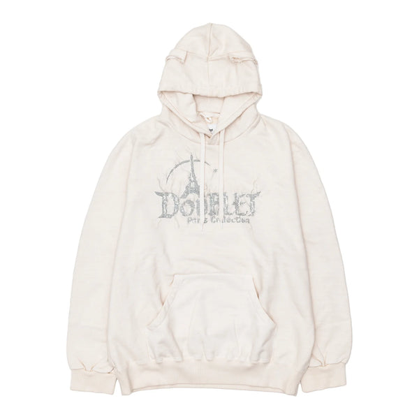 DOUBLET - "Doubland" Embroidery Hoodie - (White)