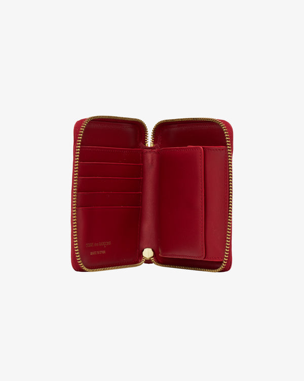 CDG Wallet_CDG Wallet - Classic Big U-Zip - (Red)_WALLETS
