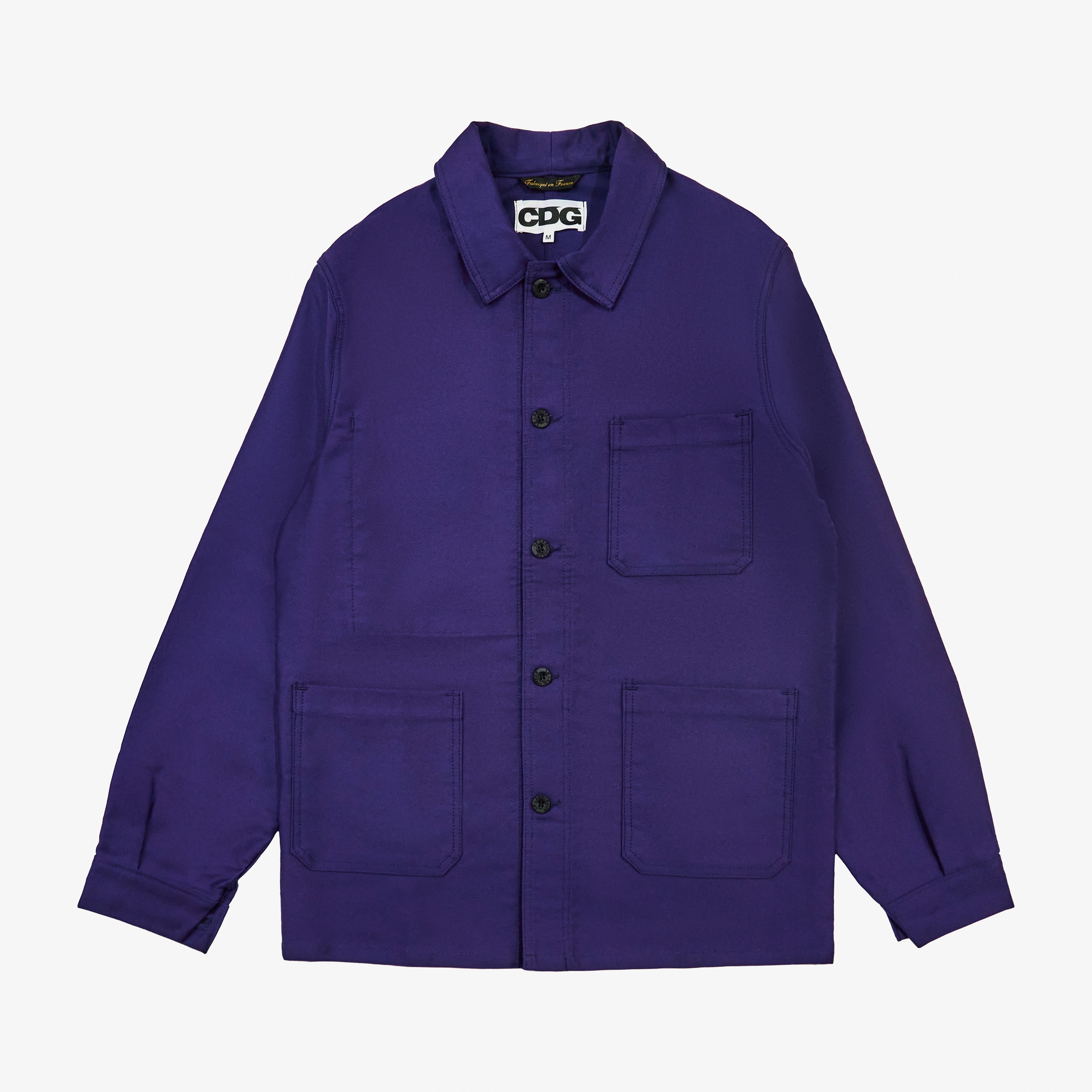 Cdg: Le Laboureur Short Work Jacket (Blue) | DSMS E-SHOP