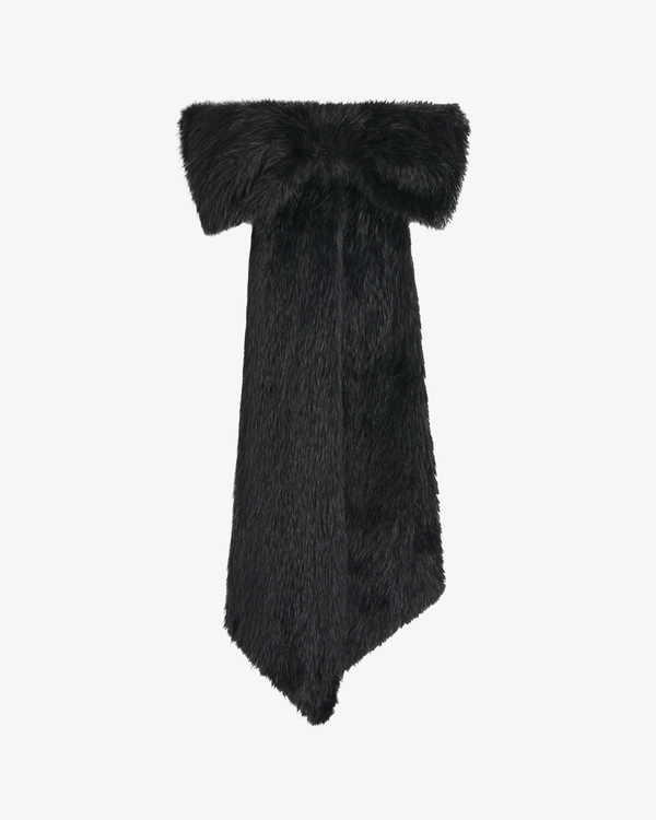 SIMONE ROCHA - Women's Faux Fur Bow Scarf - (Black)