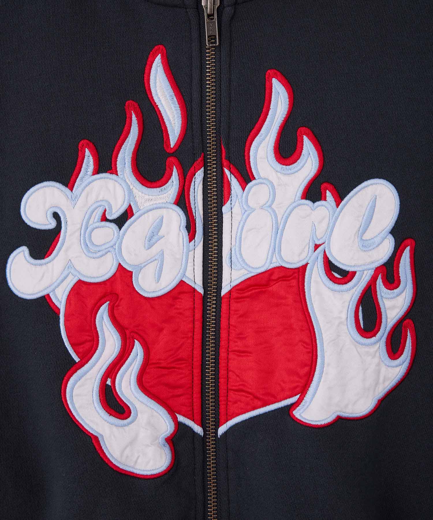 BY X-GIRL FOR X ZIP UP SWEAT HOODIE | X-girl