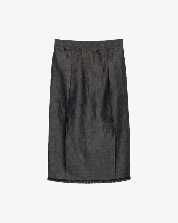 Prada - Women's Chambray Denim Skirt - (Denim)