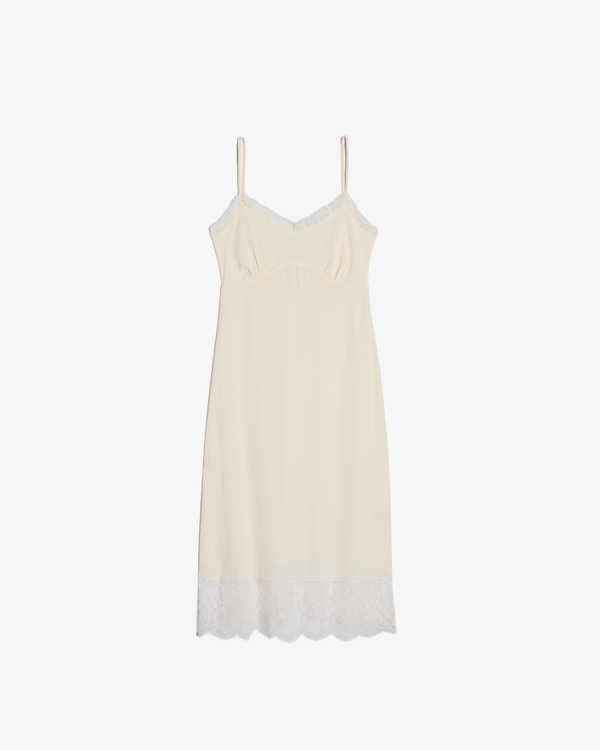 SIMONE ROCHA - Women's Lace Trim Slip Dress - (Cream)