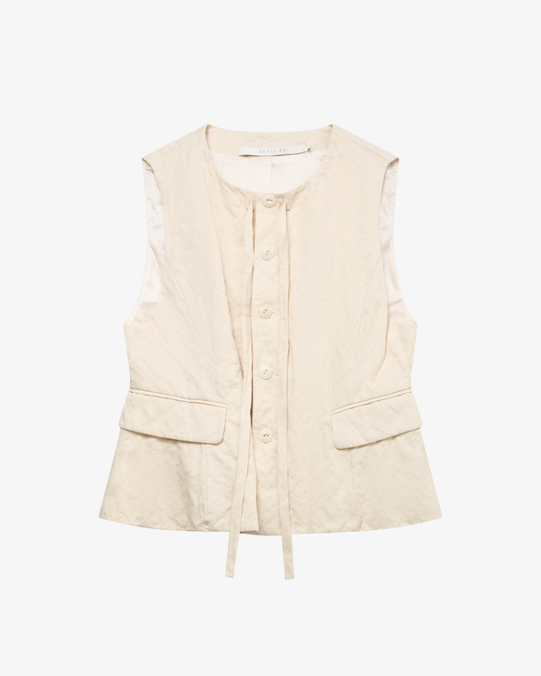 RENLI SU - Women's Vest - (Cream)