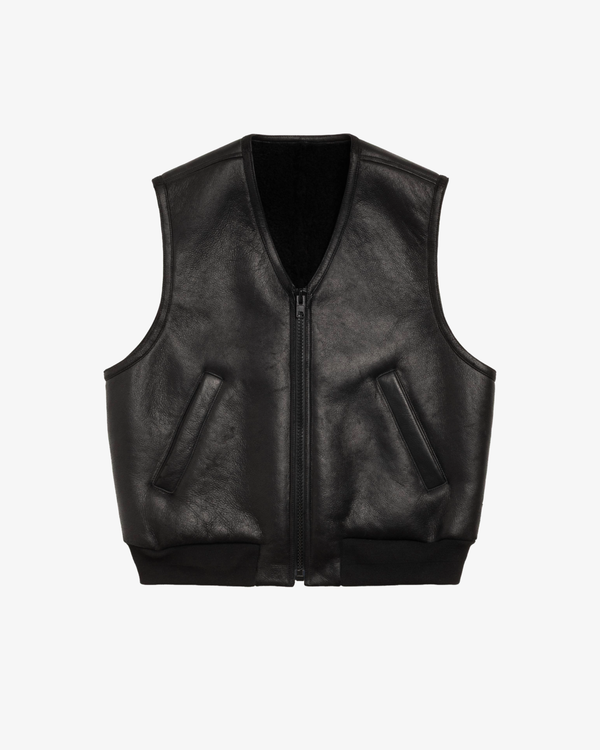 Stüssy  - Men's Shearling Vest - (Black)