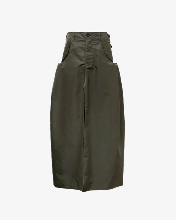 SACAI - Women's Nylon Twill Skirt - (Khaki531)