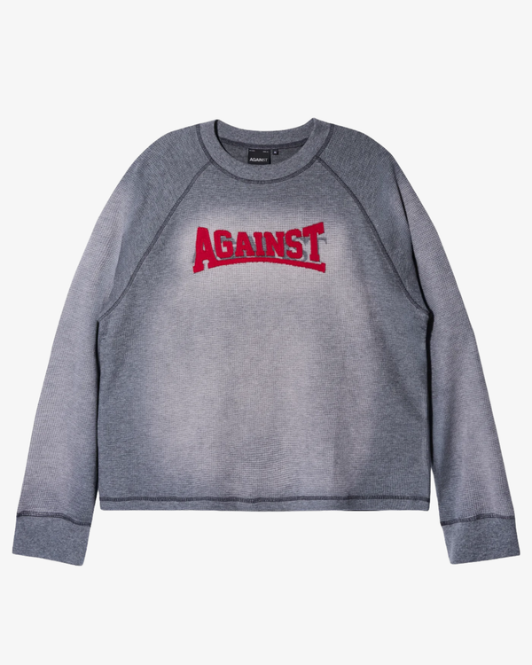 AGAINST LAB  - Men's Sunfade Lazy Tee - (Dark Grey)