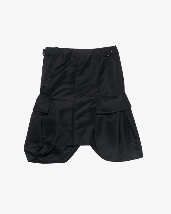 SACAI - Women's Nylon Twill Skirt - (Black)
