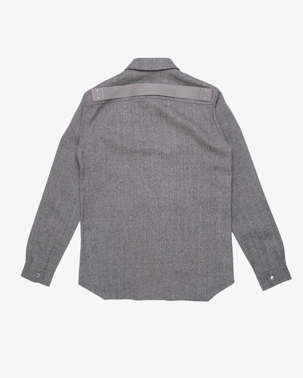 RICK OWENS - Men's Outershirt - (Mid Grey Heather)