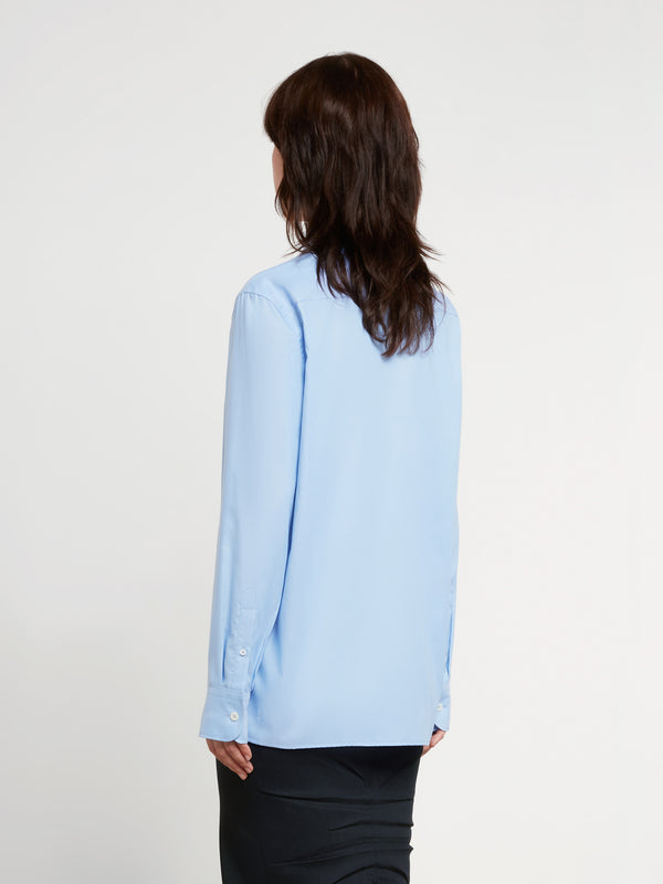 Prada_PRADA - Women's Oxford Cotton Shirt - (Light Blue)_SHIRTS