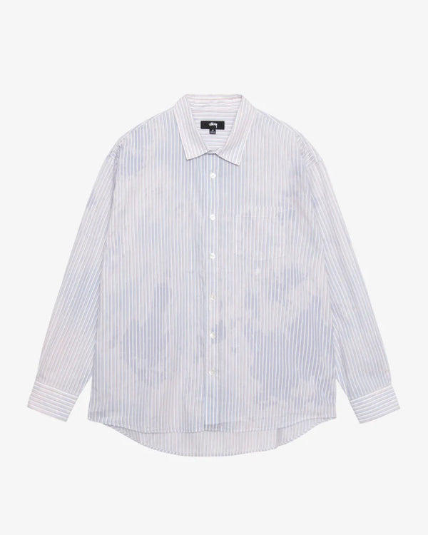 Stüssy - Men's Classic Long Sleeve Shirt Bleached - (Blue)