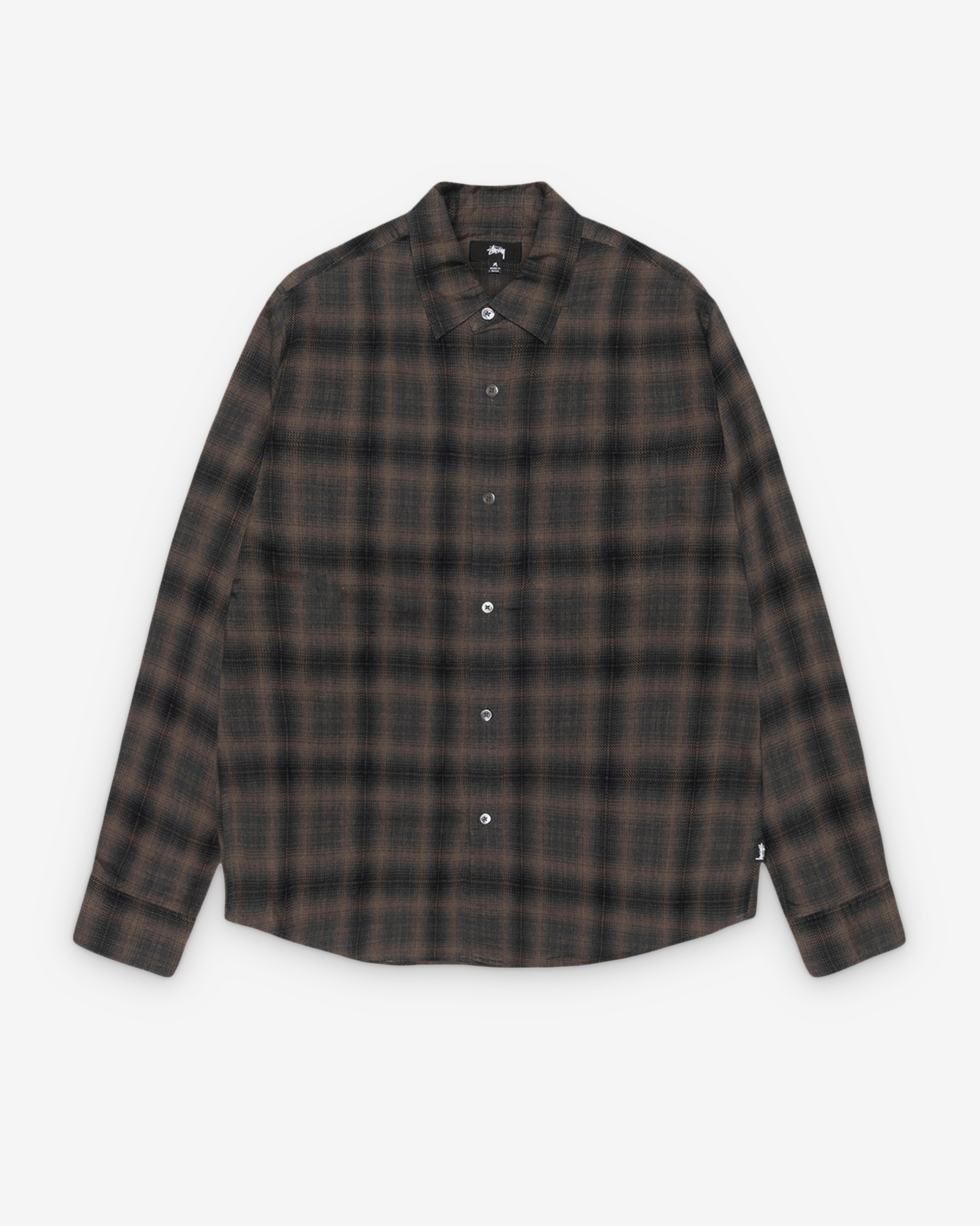 Stüssy: Matthew Printed Shirt (Brown) | DSMS E-SHOP