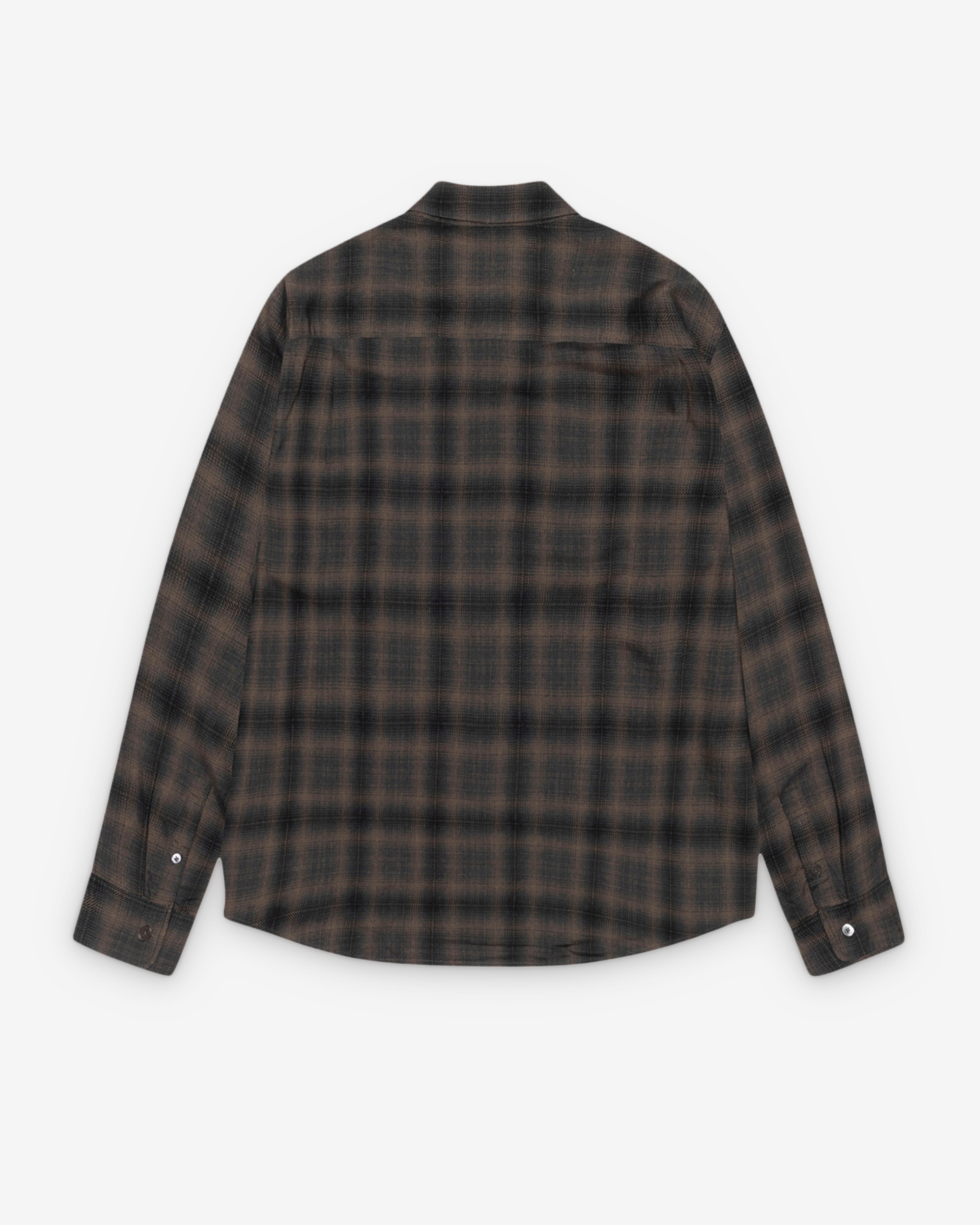 Stüssy: Matthew Printed Shirt (Brown) | DSMS E-SHOP