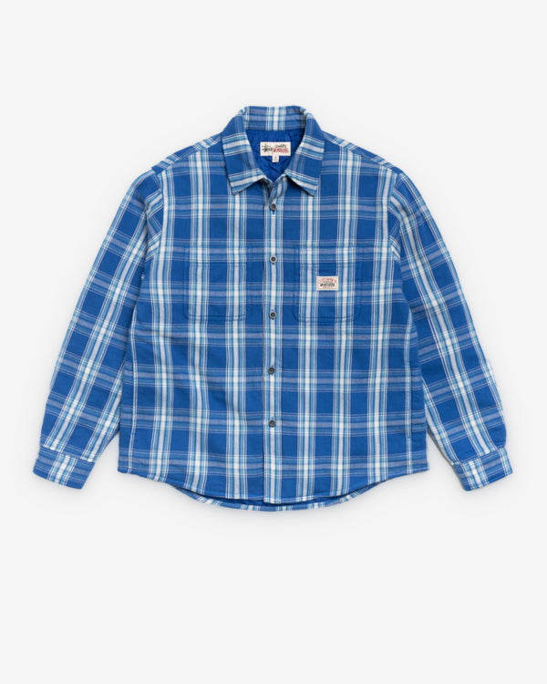 Stüssy  - Men's Lau Plaid Shirt Jacket - (Blue)