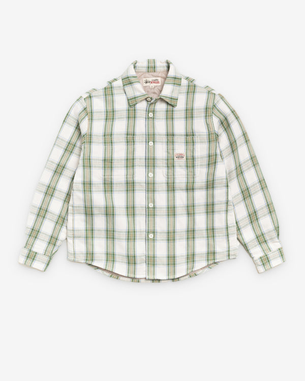 Stüssy  - Men's Lau Plaid Shirt Jacket - (Off White)