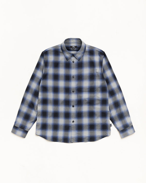 Stüssy - Men's Beach Ombre Plaid Shirt - (Black)