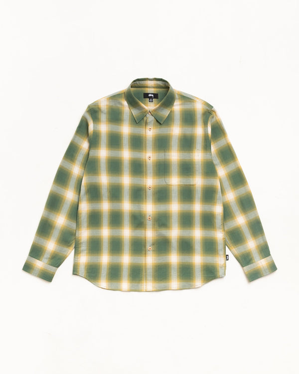 Stüssy - Men's Beach Ombre Plaid Shirt - (Geen)