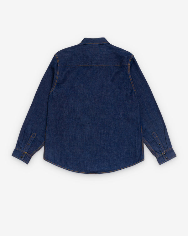 Stüssy - Men's Denim Western Shirt - (Dark Denim)