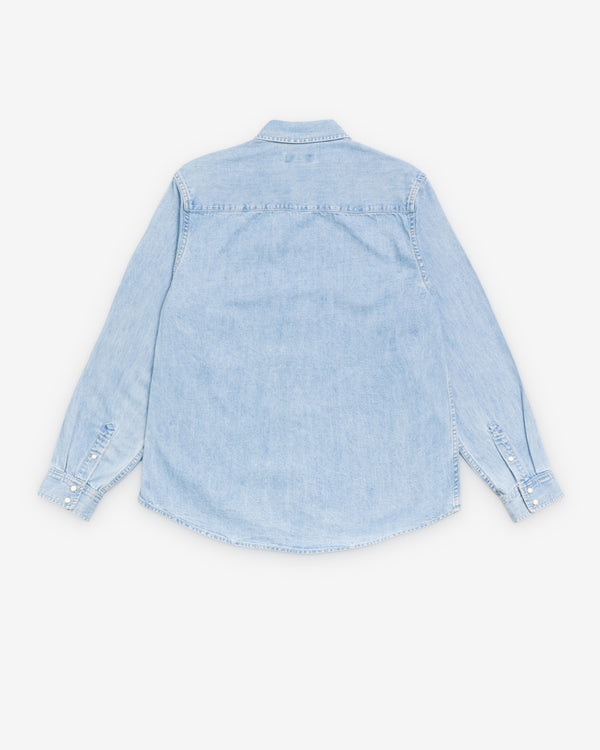Stüssy - Men's Denim Western Shirt - (Light Denim)