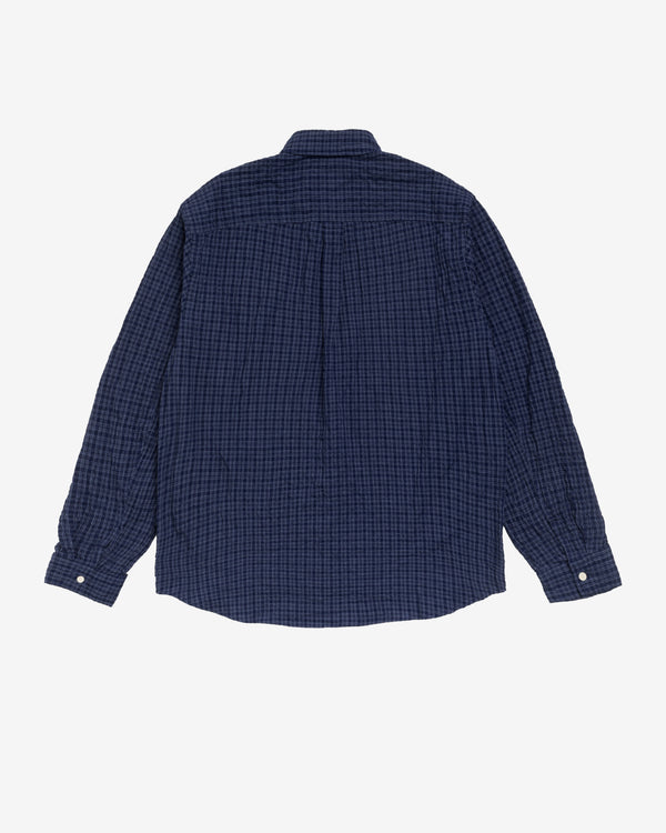 Stüssy - Men's Standard Long Sleeve Shirt Crinkle - (Navy)