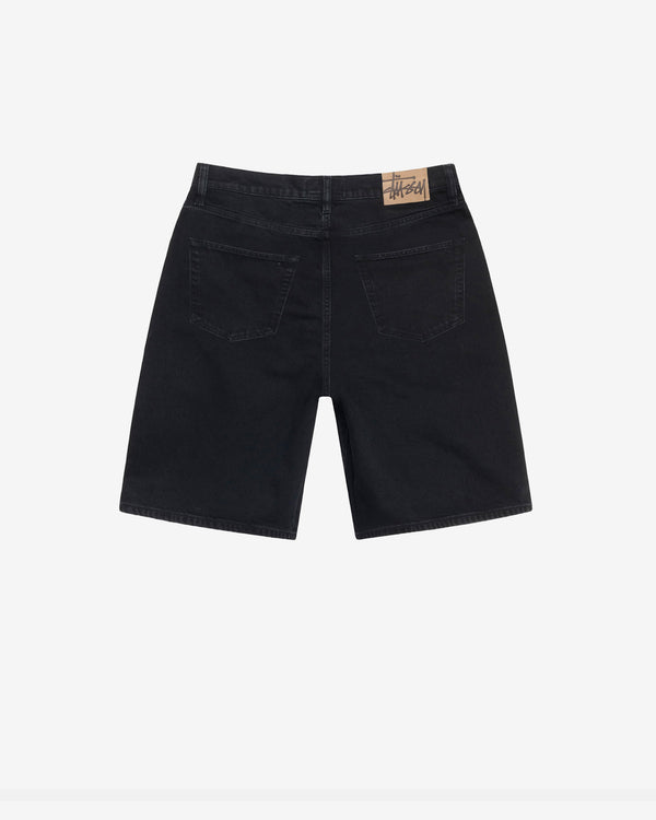 Stussy_Stüssy - Men's Big Ol Shorts Denim - (Black)_SHORTS