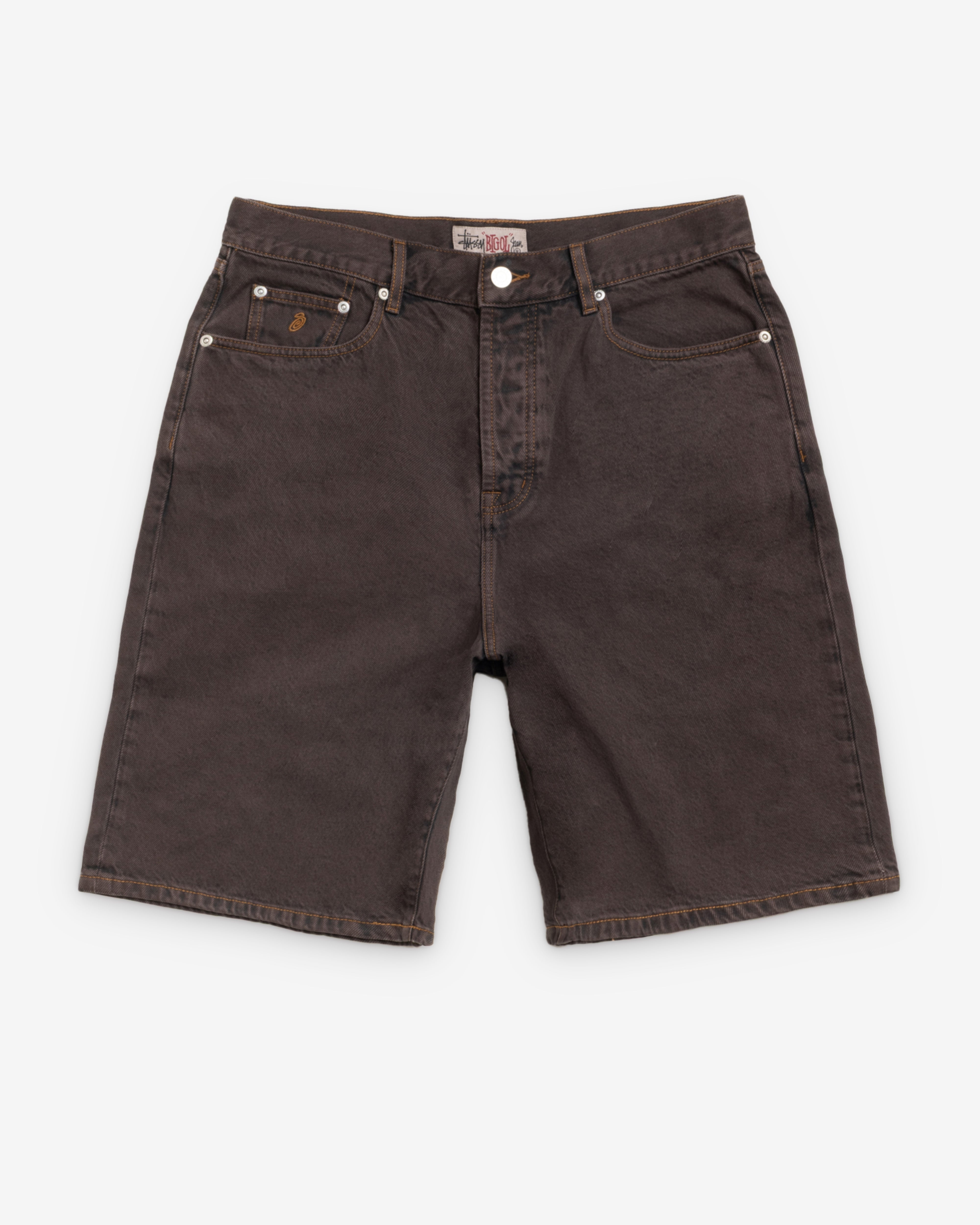 Stüssy rough&rugged denim shorts 34 Stussy: Men's Big Ol Shorts Resin Denim (Brown) | DSMS E-SHOP