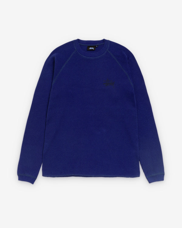 Stüssy - Men's Raglan Thermal Basic Stock - (Navy)