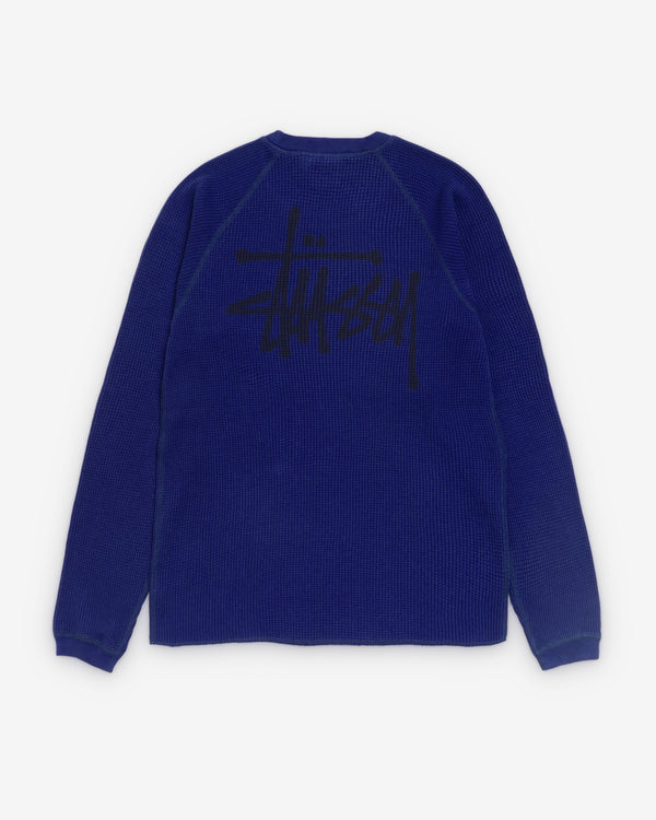 Stüssy - Men's Raglan Thermal Basic Stock - (Navy)