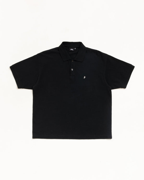 Stüssy - Men's Classic Pique Polo - (Black)
