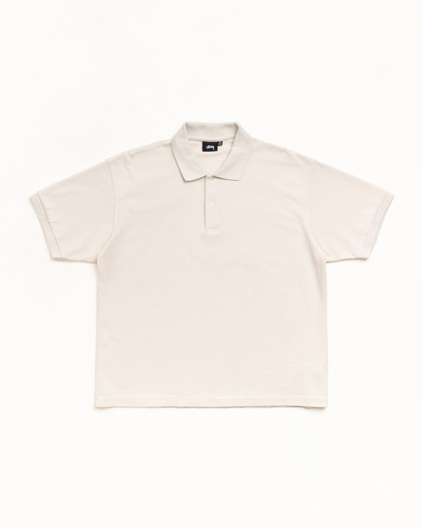 Stüssy - Men's Classic Pique Polo - (Off White)