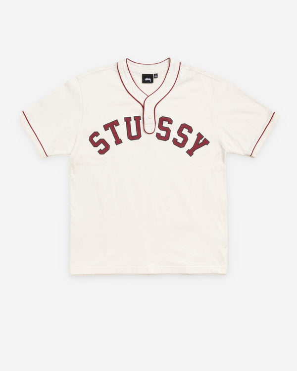 Stüssy  - Men's Arch Baseball Jersey - (Natural)