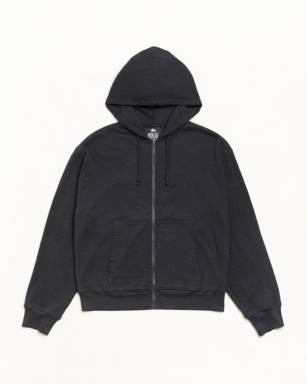 Stüssy - Men's Light Weight Thermal Hood - (Faded Black)