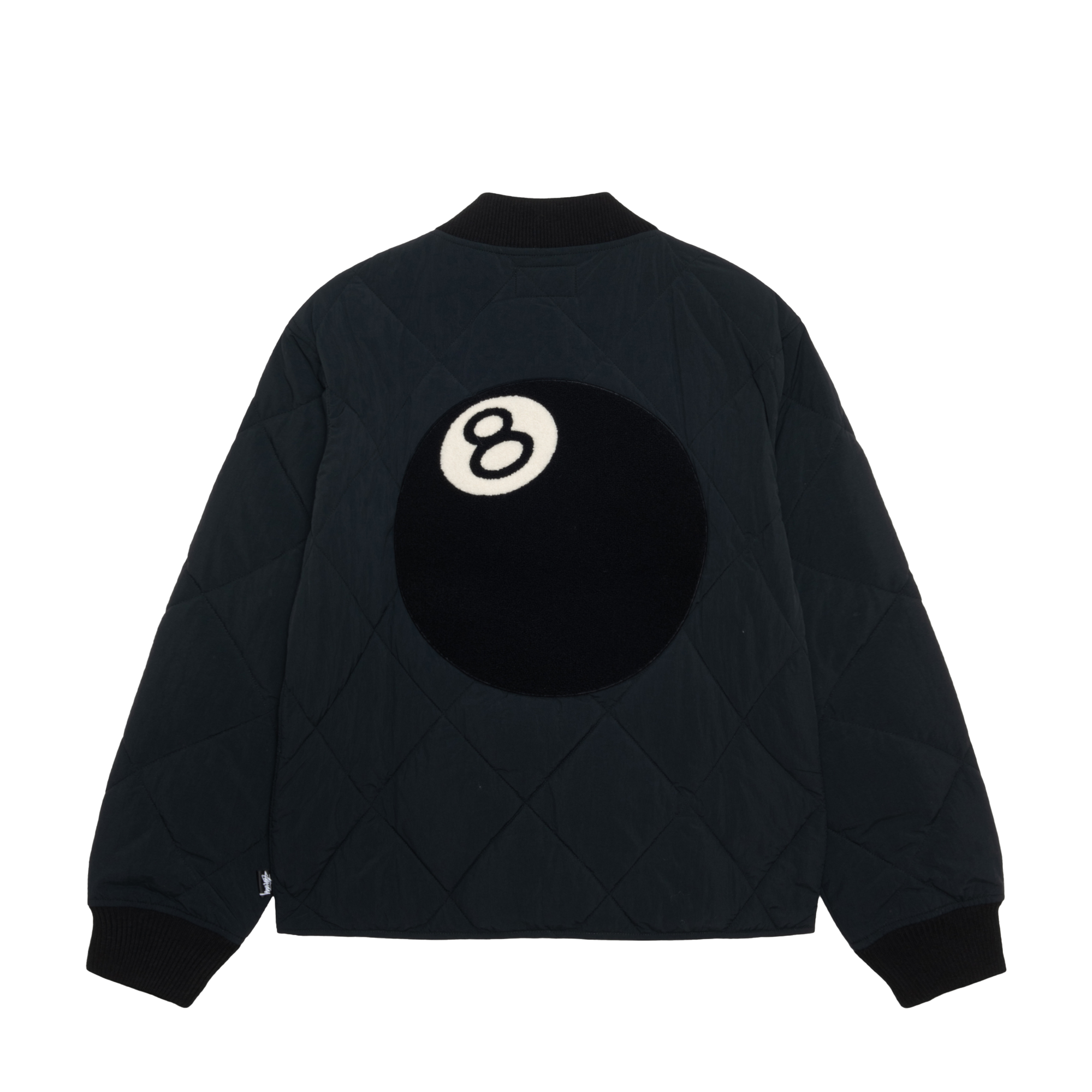 STÜSSY - 8 Ball Quilted Liner Jacket - (Black)