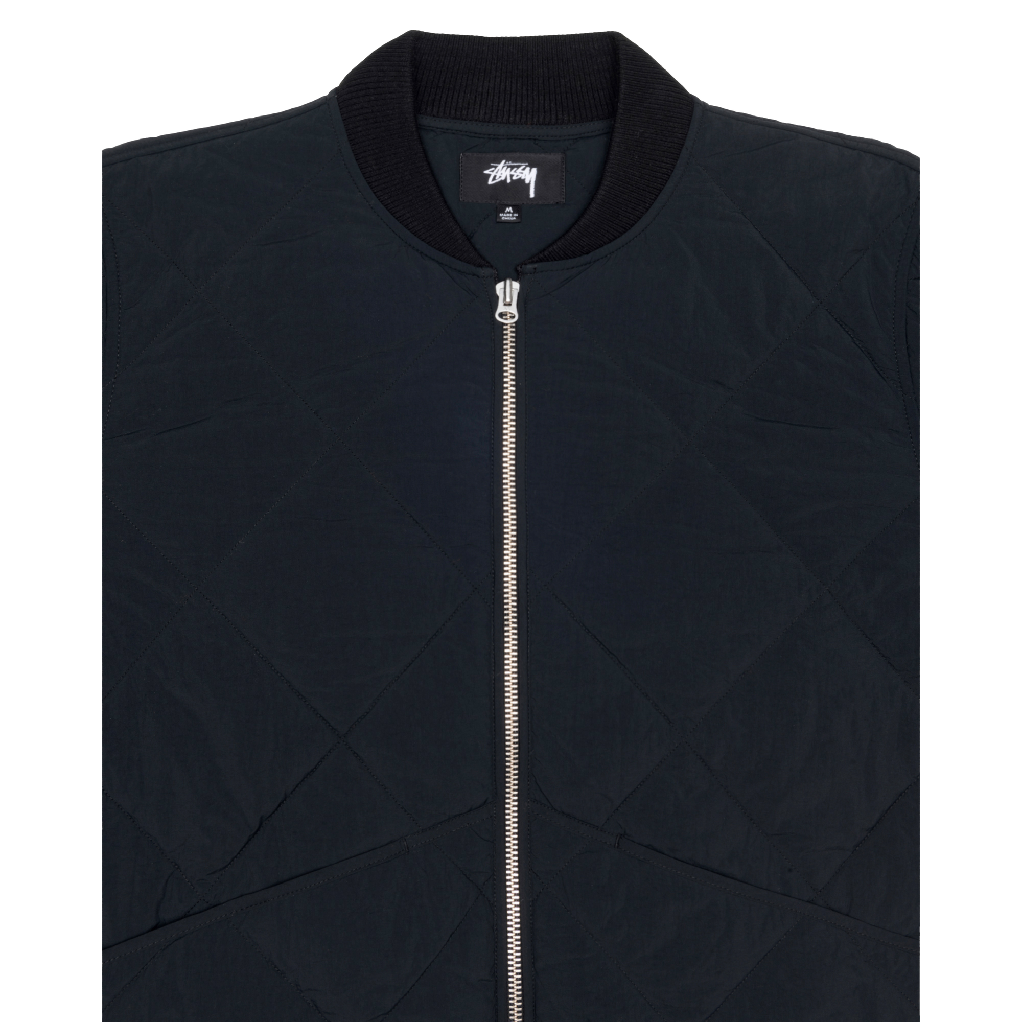 STÜSSY - 8 Ball Quilted Liner Jacket - (Black)