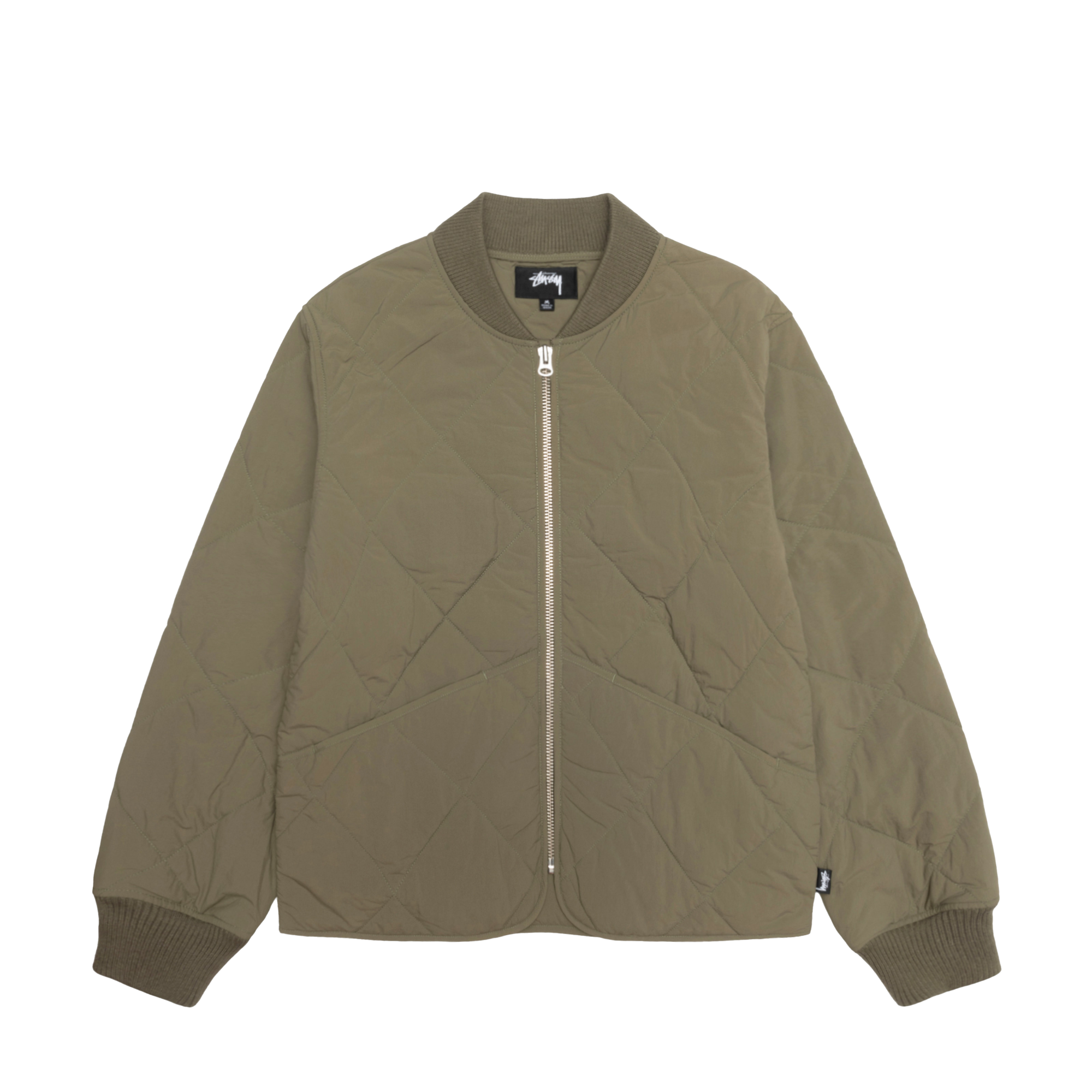 STÜSSY - 8 Ball Quilted Liner Jacket - (Olive)