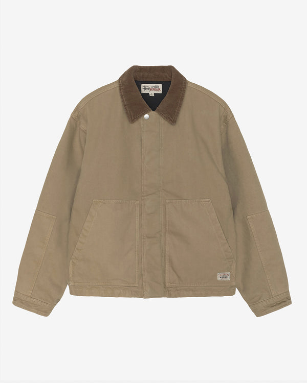 Stüssy- Men's Workgear Jacket - (Khaki)